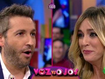 Frank Blanco y Anna Simón se baten en duelo: ¿Quién aguantará más cantando?, ¿y sin parpadear? Frank Blanco y Anna Simón se baten en duelo: ¿Quién aguantará más cantando?, ¿y sin parpadear?