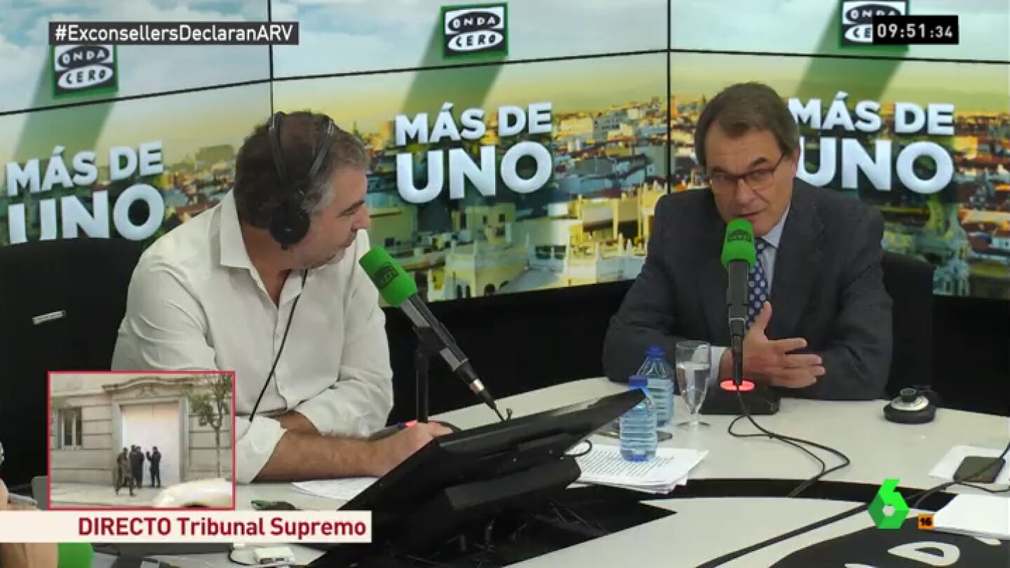 Artur Mas: "Entiendo que en su l&iacute;nea de defensa digan lo que tengan que decir para salir de la c&aacute;rcel"