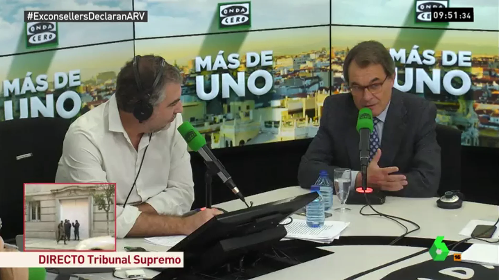 Artur Mas: "Entiendo que en su línea de defensa digan lo que tengan que decir para salir de la cárcel"