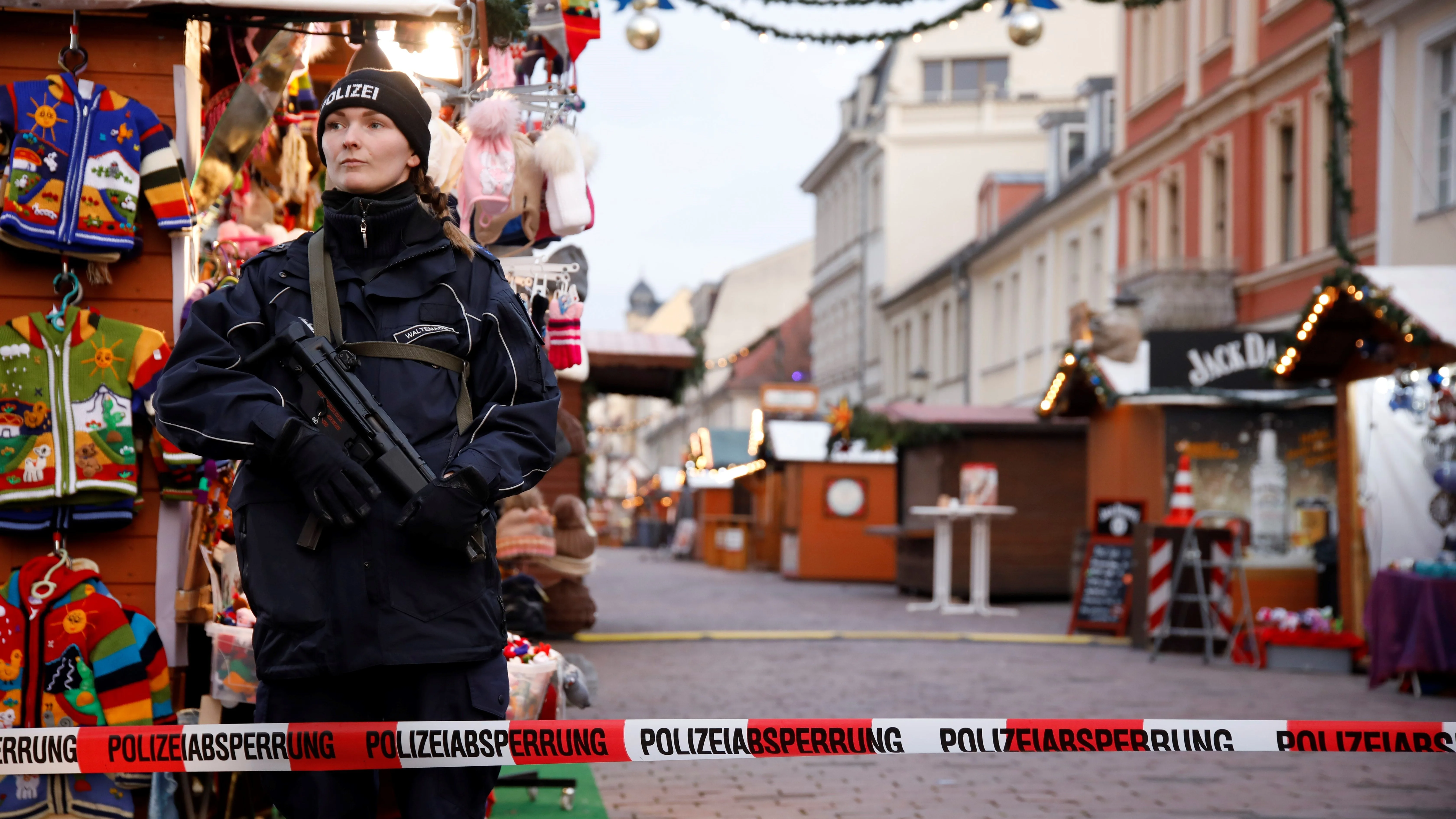 La policía alemana acordona el mercadillo navideño de Postdam 