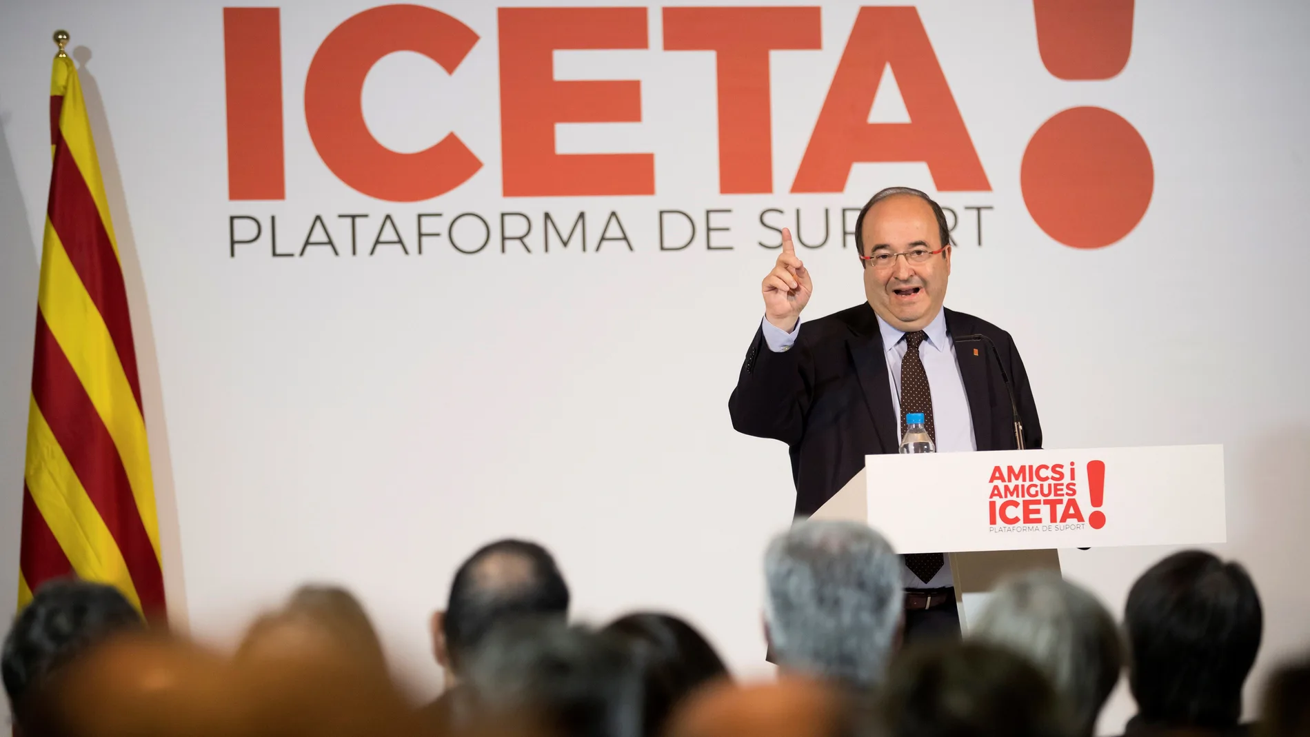 El candidato del PSC a la presidencia de la Generalitat, Miquel Iceta