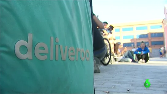 El logo de la empresa Deliveroo El logo de la empresa Deliveroo