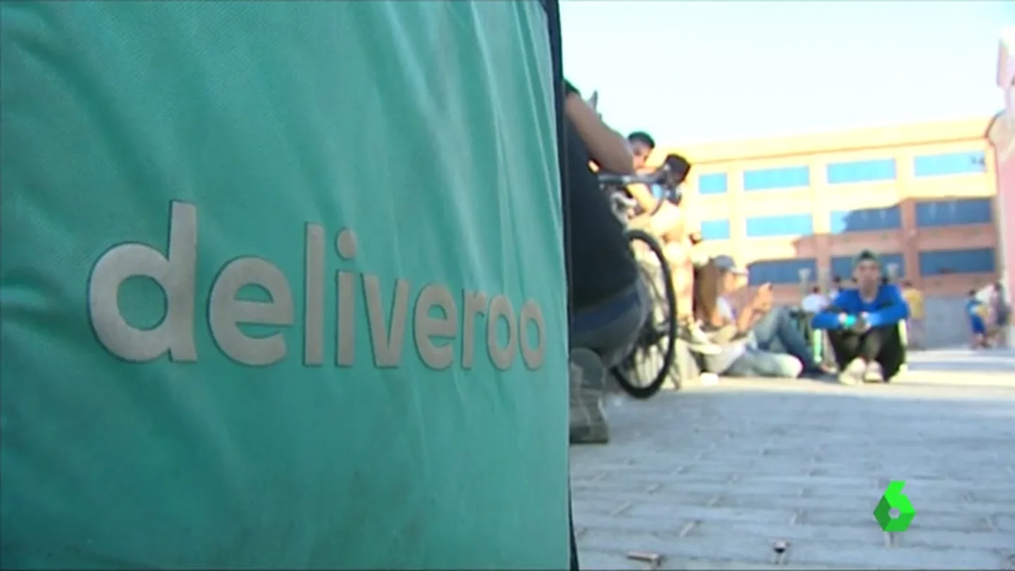 El logo de la empresa Deliveroo El logo de la empresa Deliveroo