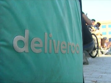 El logo de la empresa Deliveroo El logo de la empresa Deliveroo