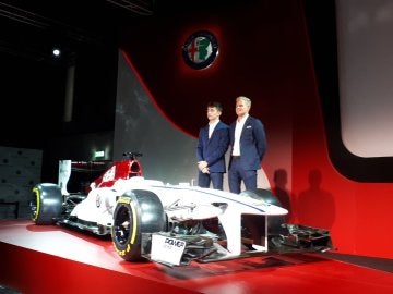 Leclerc y Ericsson, con el Sauber Leclerc y Ericsson, con el Sauber