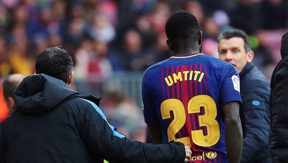 Umtiti tras su lesión