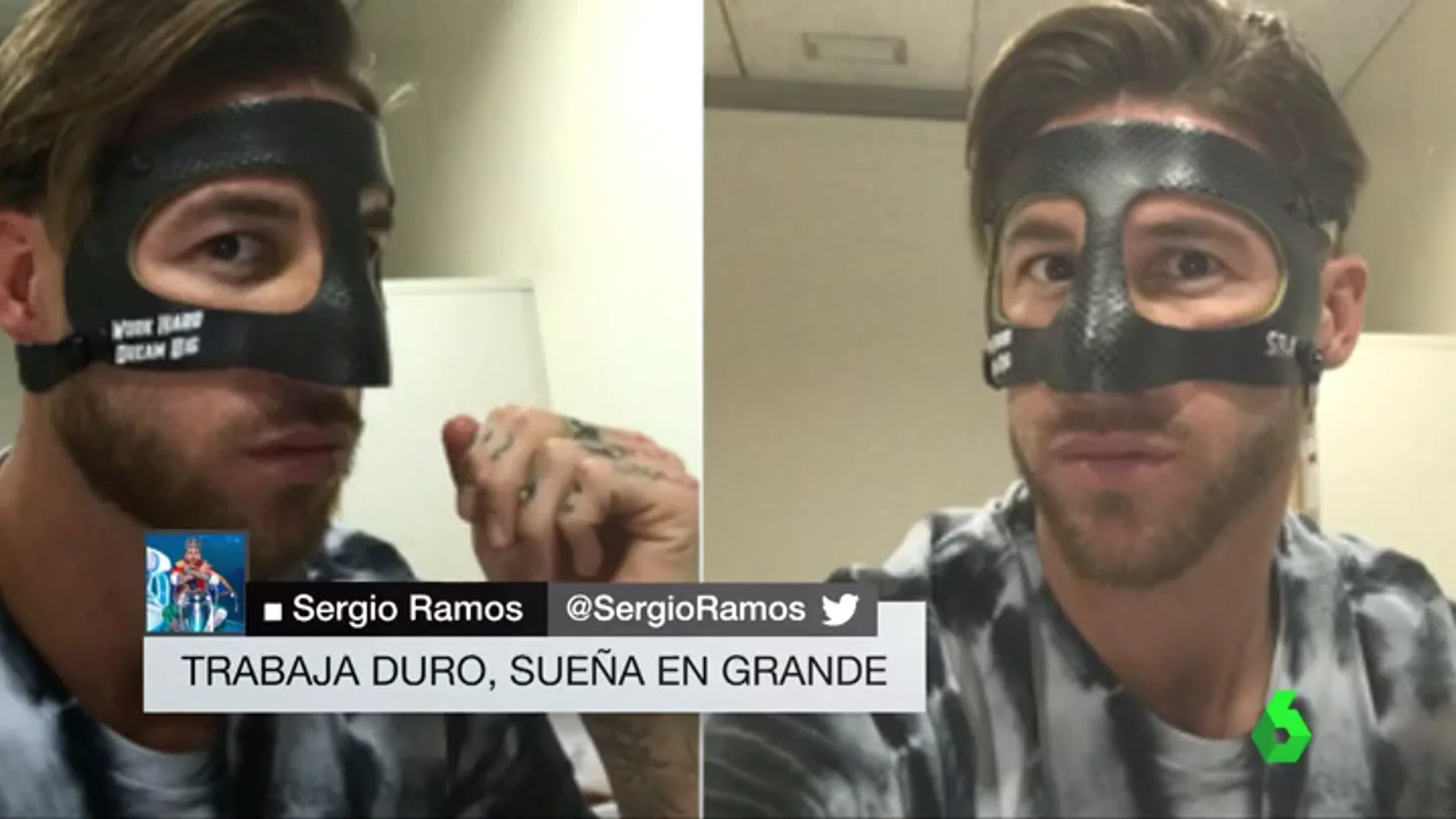 Así es la máscara que Sergio Ramos llevará ante el Athletic