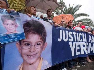 Imagen de archivo de una manifestación para pedir justicia para Yéremi, el niño de siete años desaparecido Imagen de archivo de una manifestación para pedir justicia para Yéremi, el niño de siete años desaparecido