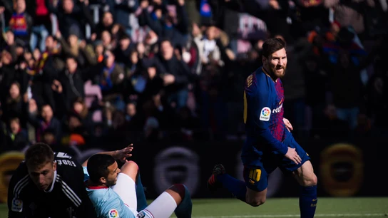 Leo Messi anota el 1-1 ante el Celta de Vigo Leo Messi anota el 1-1 ante el Celta de Vigo