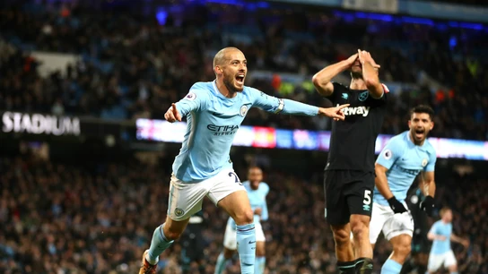David Silva celebra un gol con el City David Silva celebra un gol con el City
