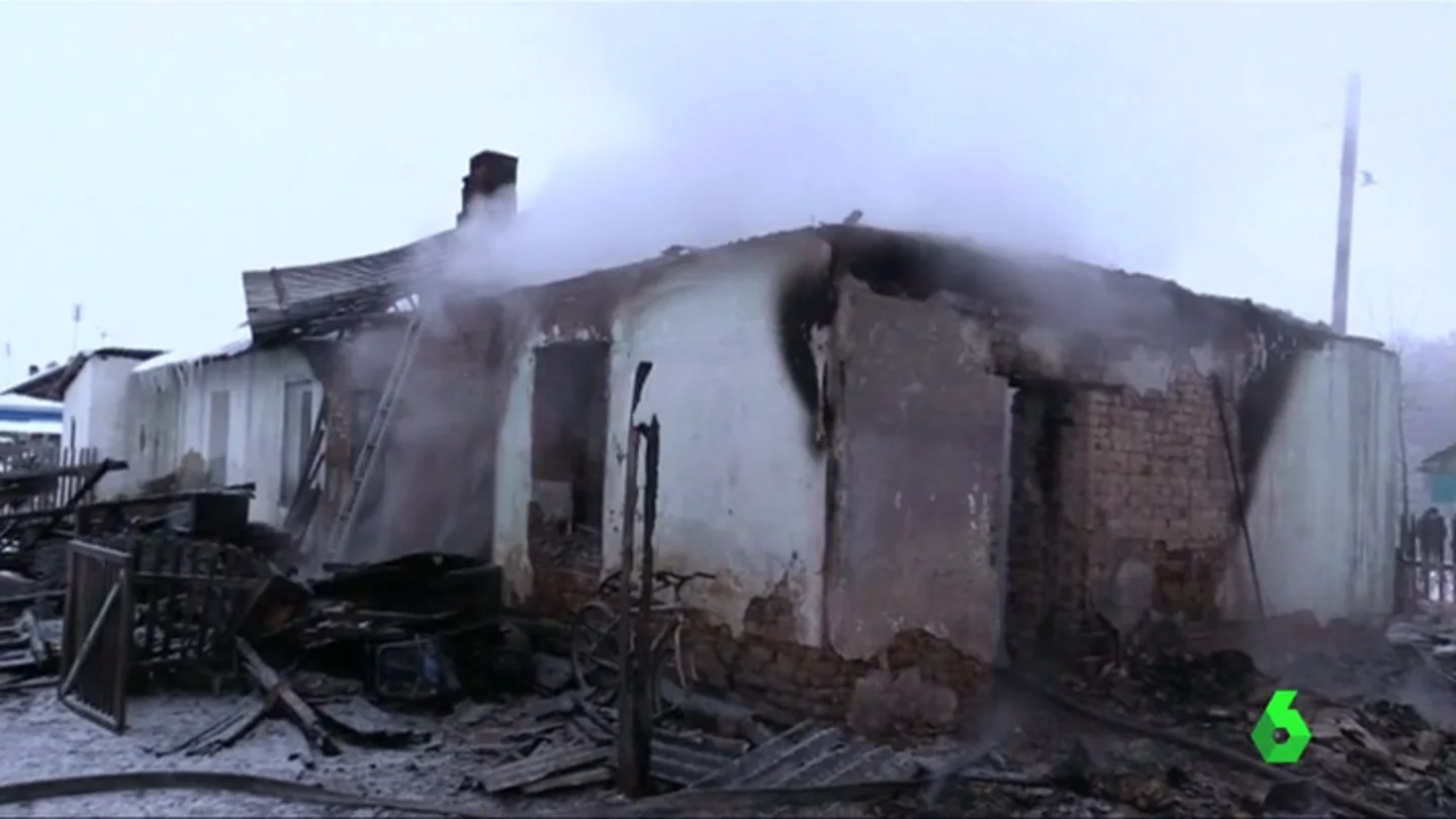 La vivienda en la que se ha originado el incendio La vivienda en la que se ha originado el incendio