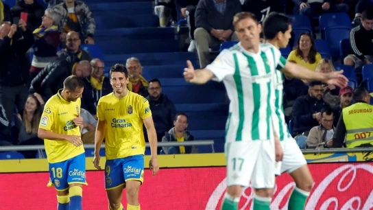 Calleri celebra un gol con Las Palmas Calleri celebra un gol con Las Palmas
