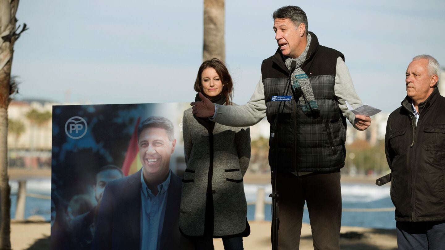 El l&iacute;der del PP en Catalu&ntilde;a, Xavier Garc&iacute;a Albiol presenta su imagen de campa&ntilde;a