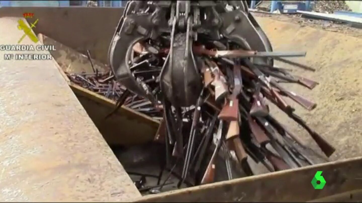 Destrucci&oacute;n de armas en Baleares