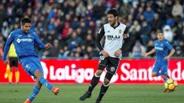 Parejo, en el partido ante el Getafe