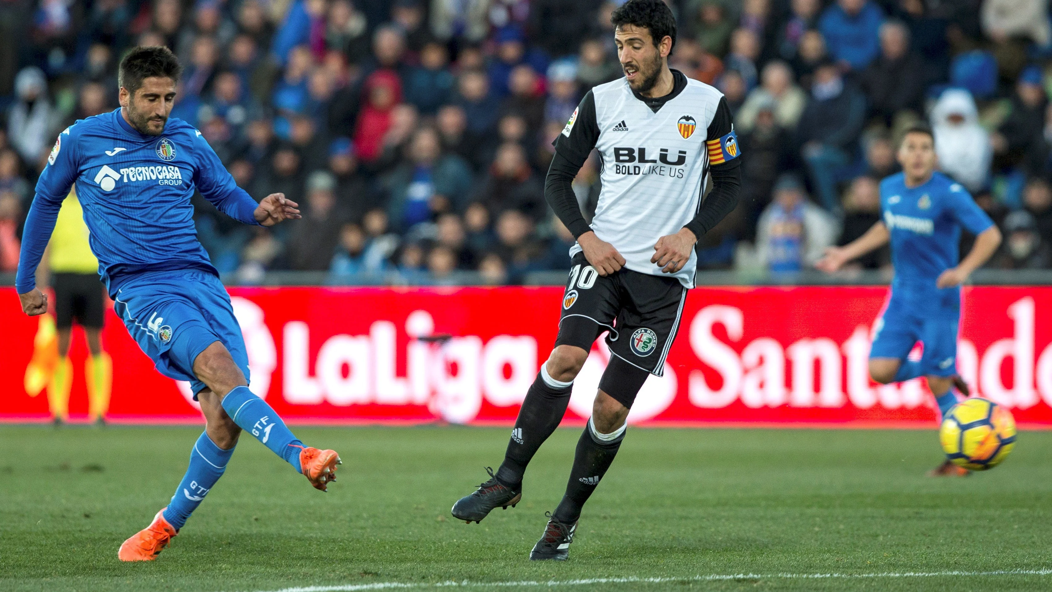 Parejo, en el partido ante el Getafe