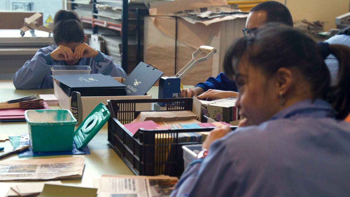Trabajadores del centro de empleo para personas con discapacidad
