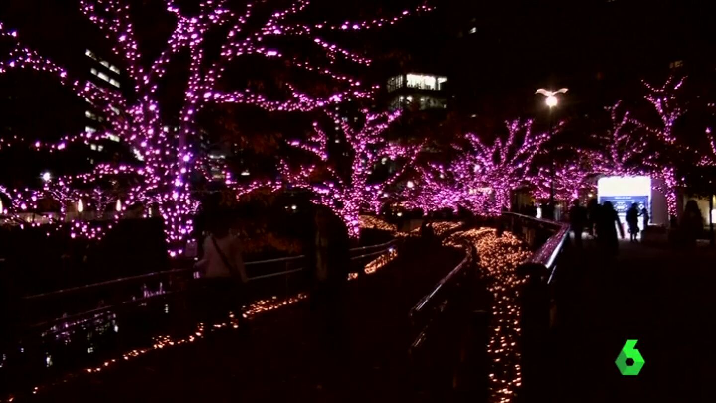 Miles de luces LED iluminan Tokio de forma ecol&oacute;gica por Navidad
