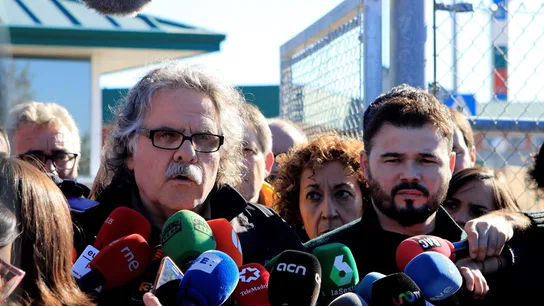 Tardà y Rufián ante los medios Tardà y Rufián ante los medios