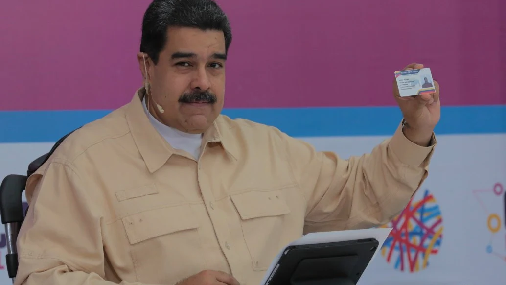 Nicolás Maduro hablando durante un acto de gobierno