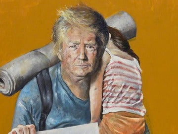Trump retratado como un exiliado Trump retratado como un exiliado