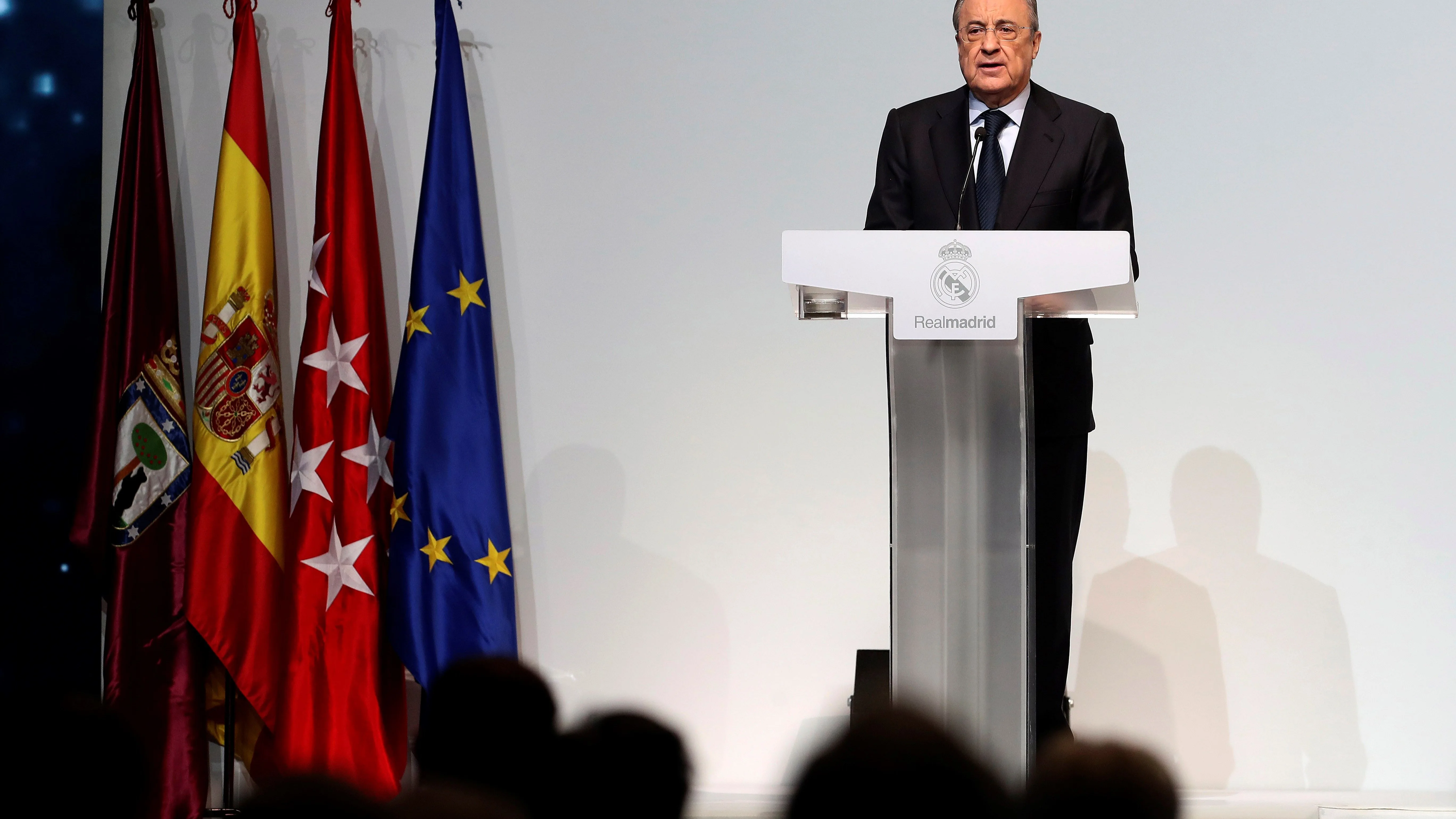 Florentino Pérez, durante un acto