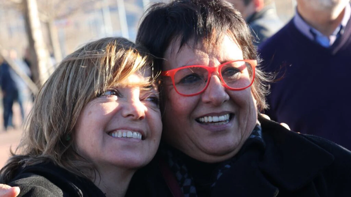 Borràs y Bassa a la salida de prisión Borràs y Bassa a la salida de prisión