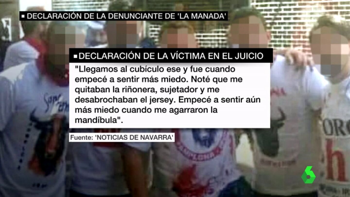 Declaraci&oacute;n ante el juez de la joven que denunci&oacute; a 'La Manada'
