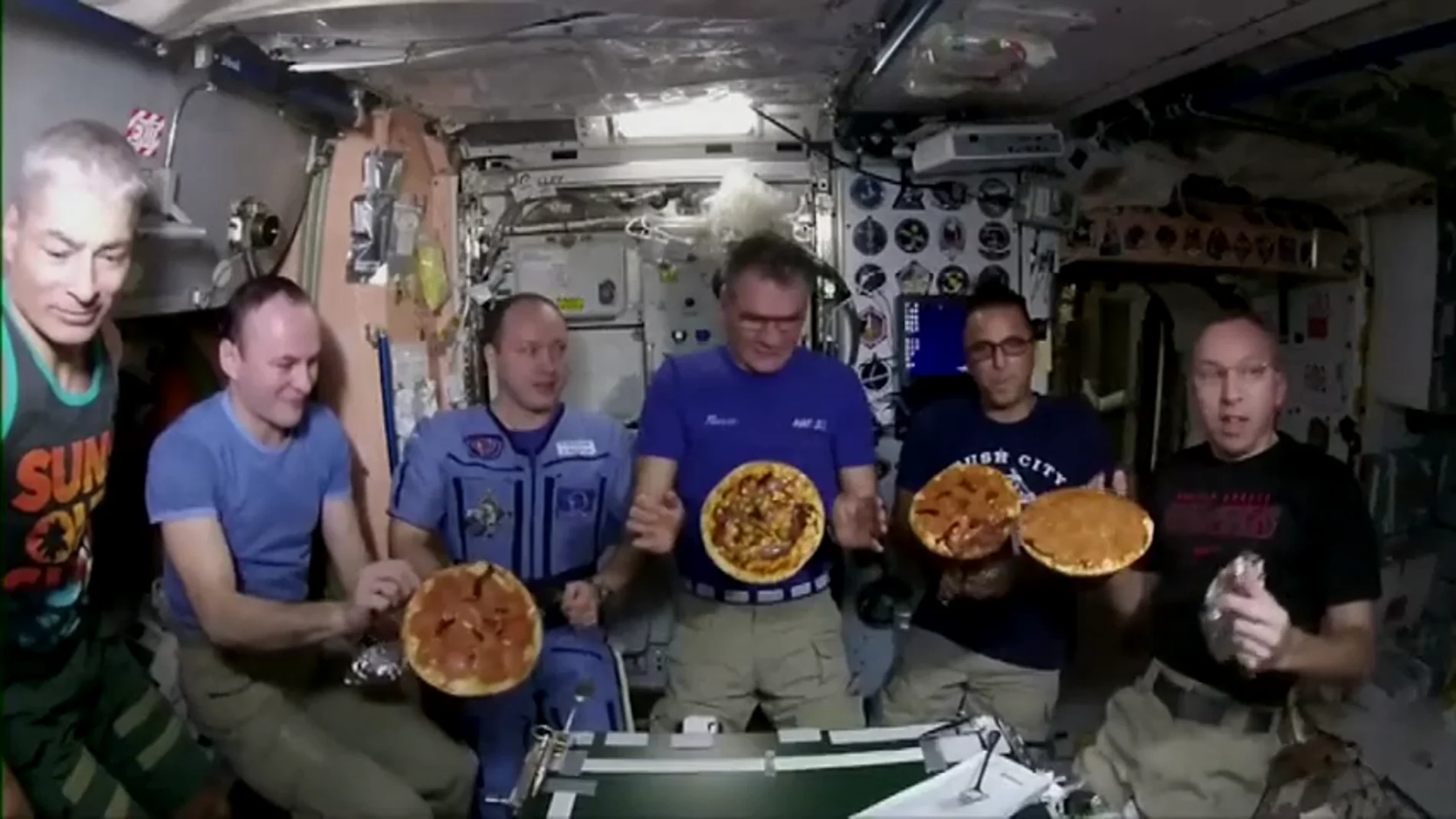 Así preparan las pizzas en la Estación Espacial Internacional