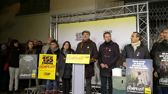 El candidato de la CUP-Crida Constituent, Carles Riera El candidato de la CUP-Crida Constituent, Carles Riera