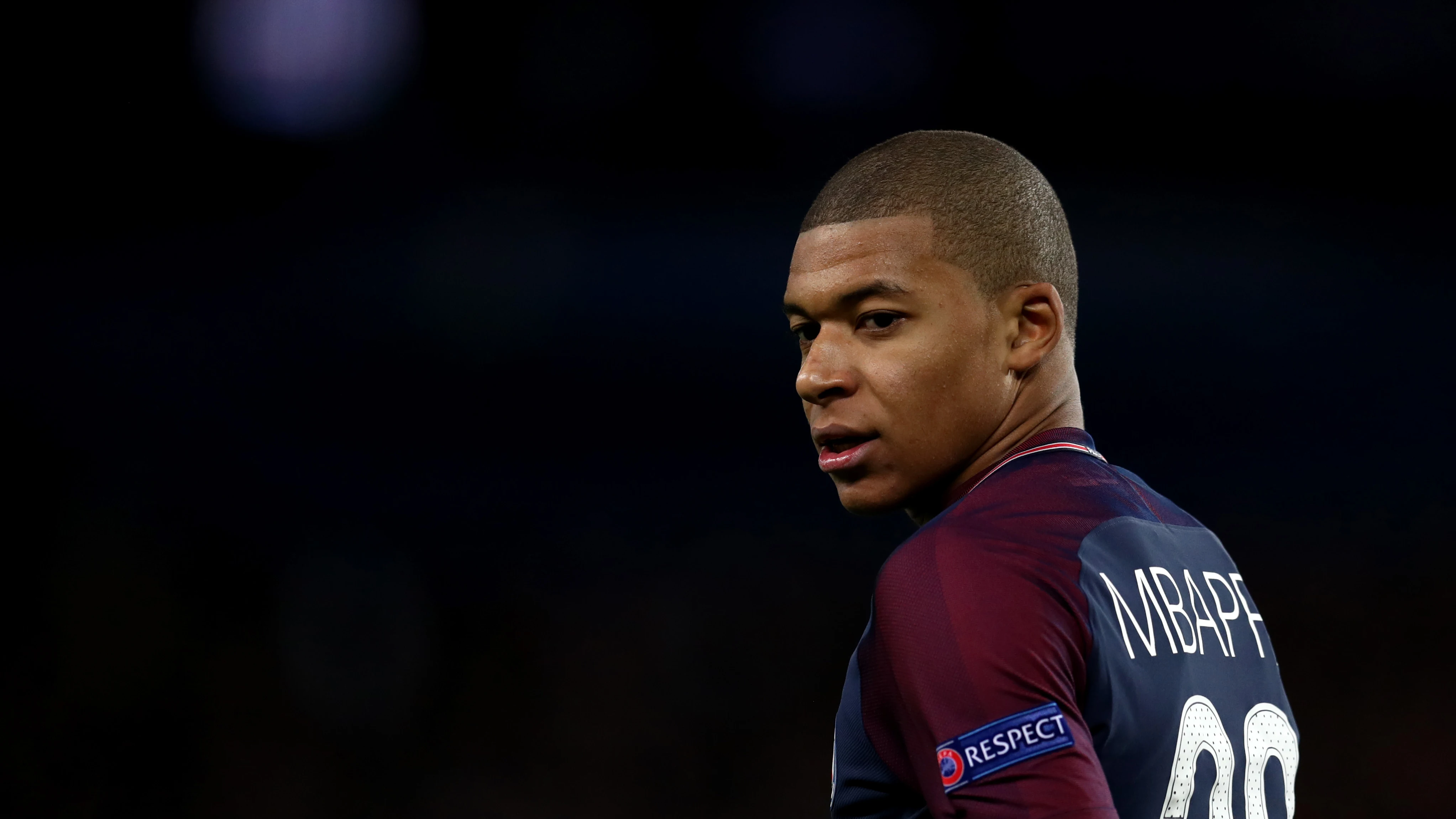 Mbappé, en un partido con el PSG