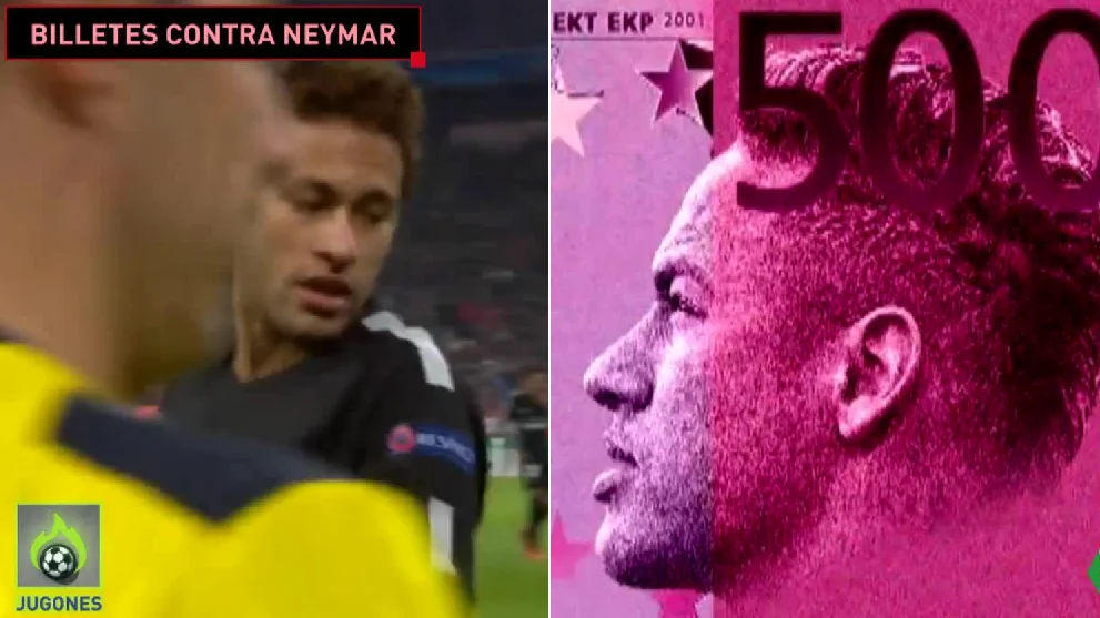 Billetes de 500 euros contra Neymar