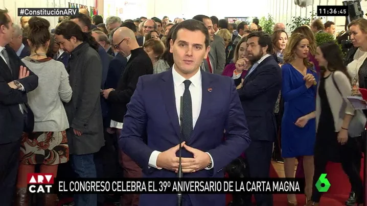 Albert Rivera en los actos de conmemoración del 39 aniversario de la Constitución