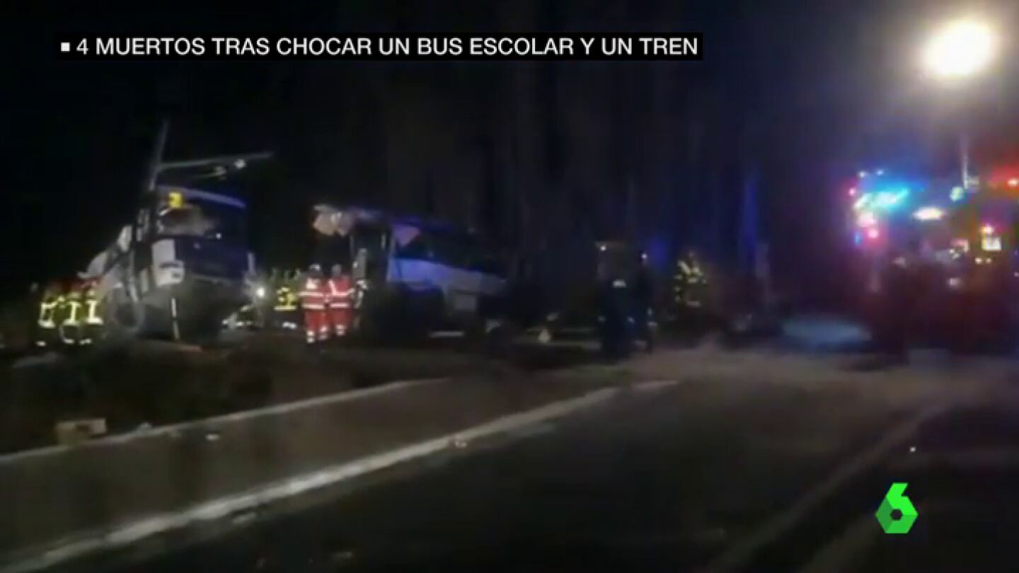 Al menos cuatro adolescentes muertos tras chocar un autob&uacute;s escolar y un tren al sur de Francia