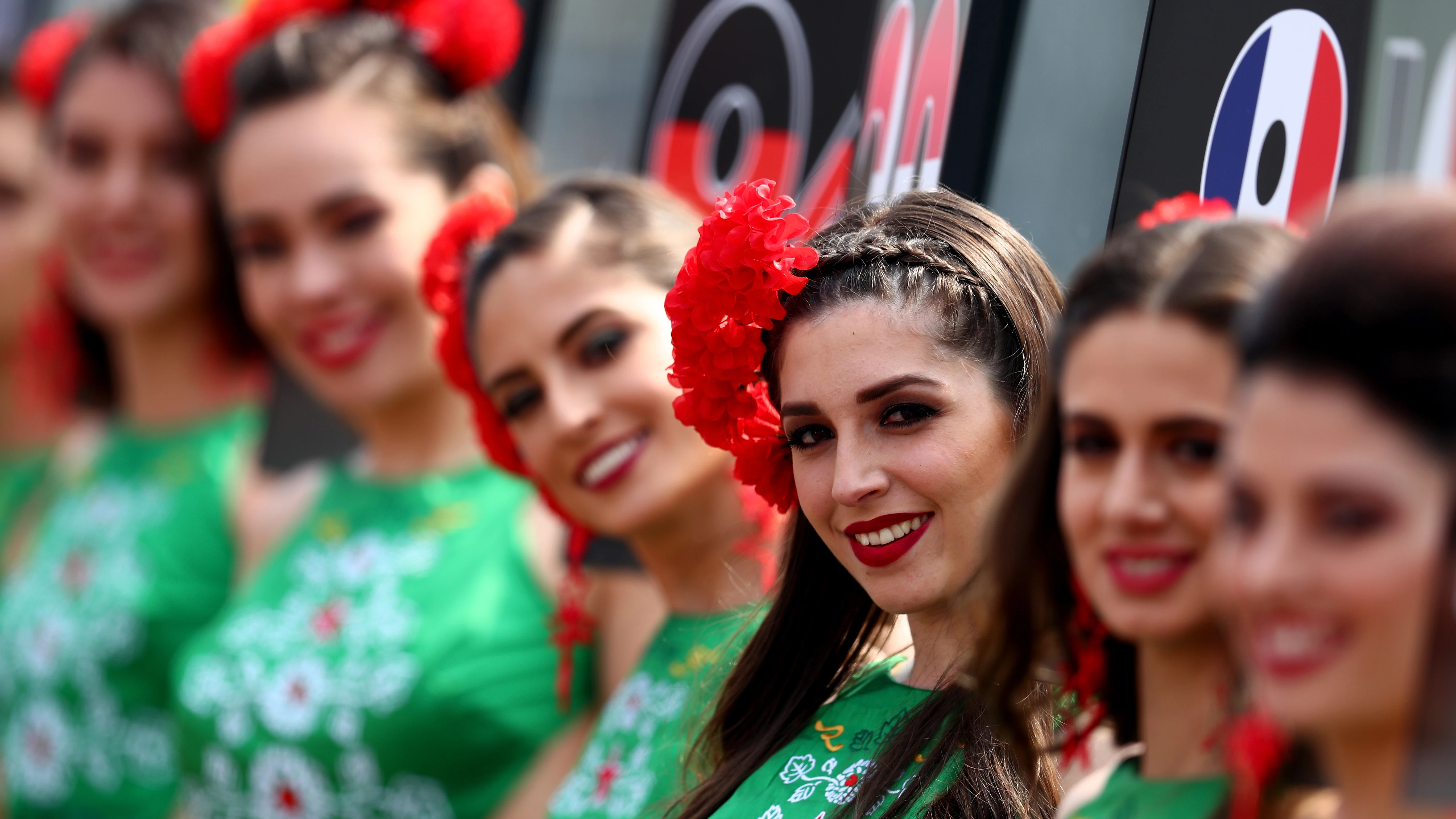 Azafatas en el GP de México de F1