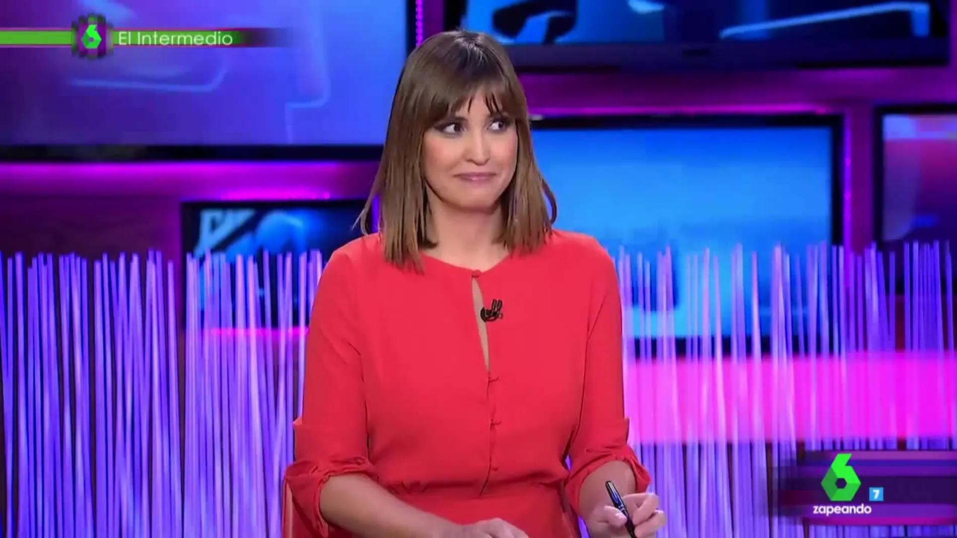 El gran susto de Sandra Sabatés en El Intermedio que han capturado las cámaras del programa