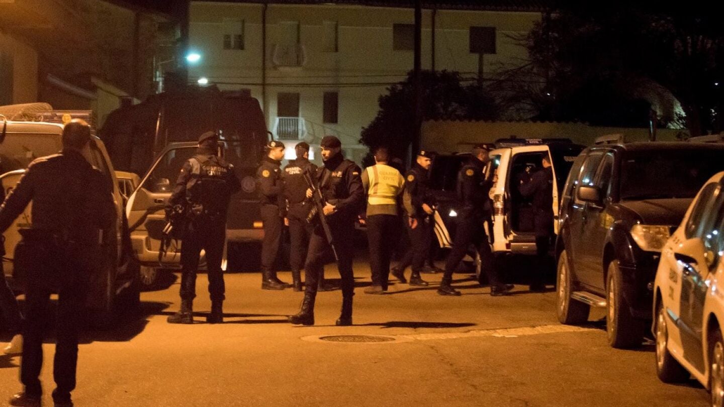 Dispositivo de la Guardia Civil en el municipio turolense de Andorra