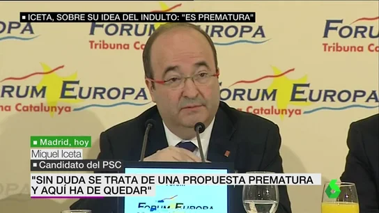 Miquel Iceta, candidato del PSC Miquel Iceta, candidato del PSC