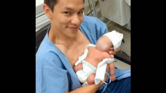 José Alejandro antes de salir del hospital José Alejandro antes de salir del hospital