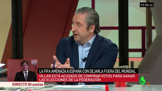 Josep Pedrerol en el plató de Al Rojo Vivo Josep Pedrerol en el plató de Al Rojo Vivo