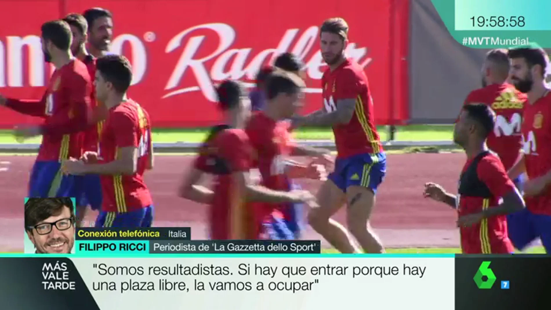 Filippo Ricci, periodista de 'la Gazzetta dello Sport': "No veo a España fuera del Mundial"