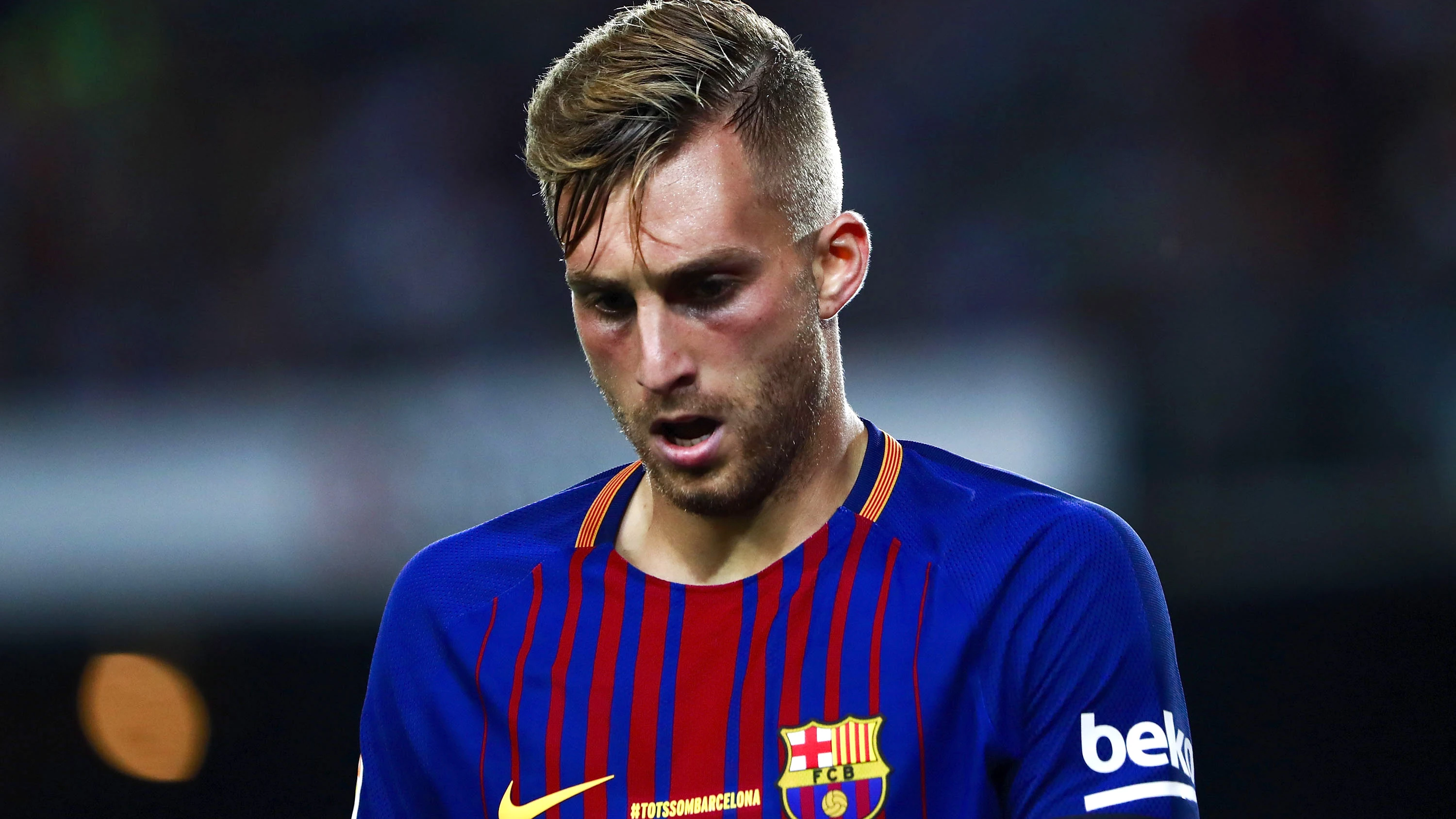 Gerard Deulofeu, en un partido del Barcelona