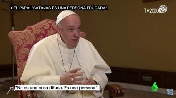 El papa Francisco durante una entrevista