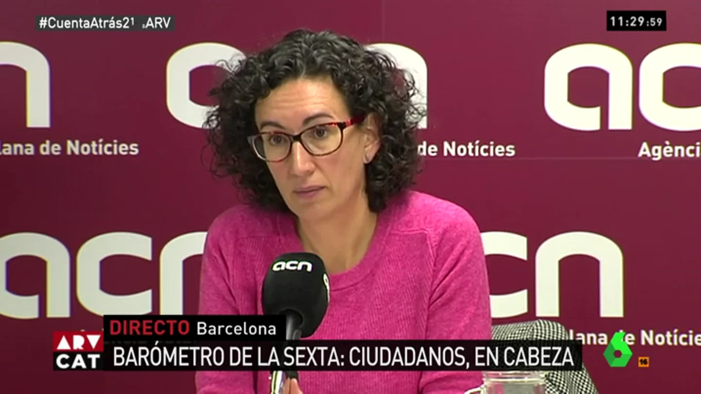 Marta Rovira en rueda de prensa Marta Rovira en rueda de prensa