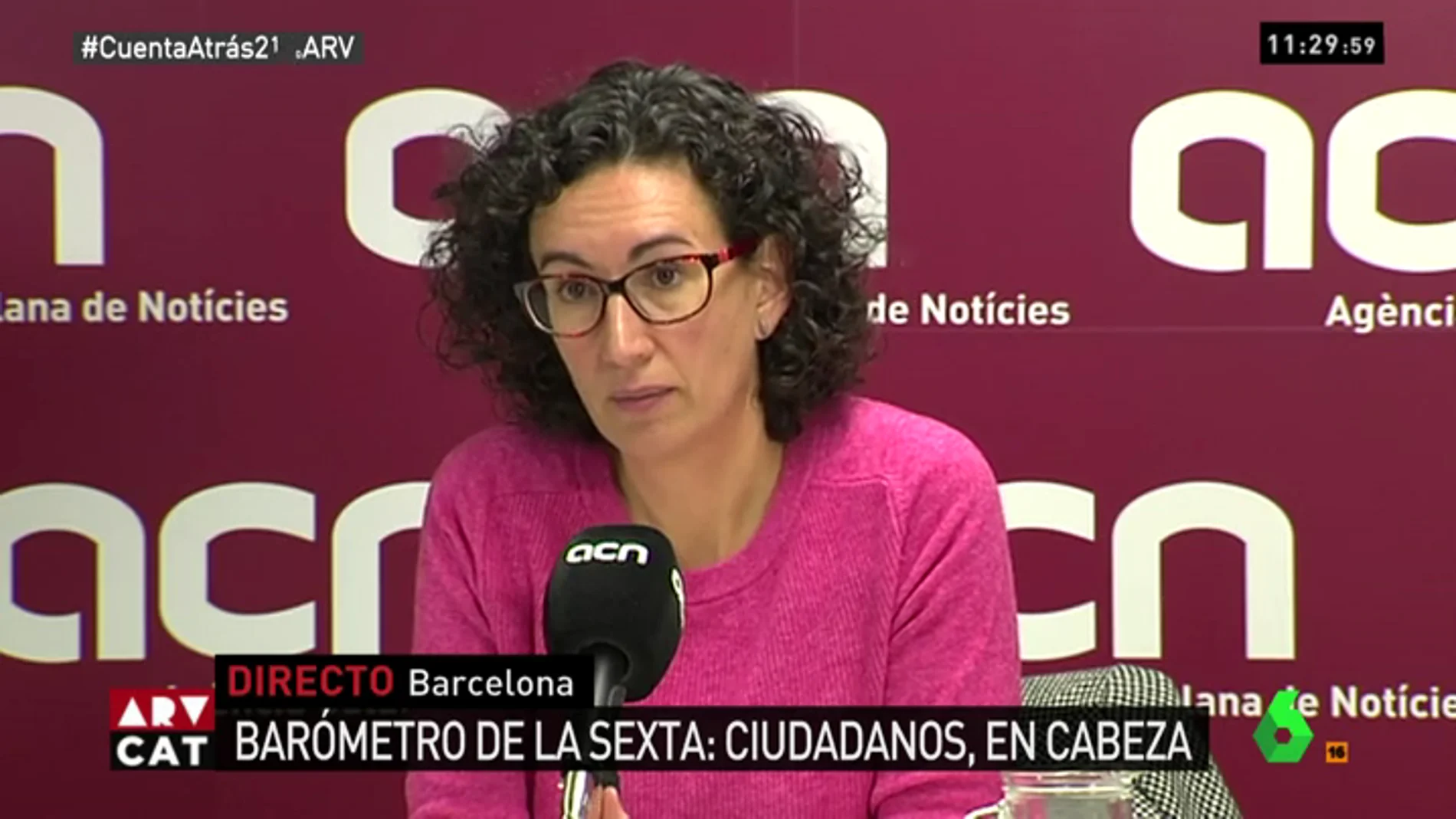 Marta Rovira en rueda de prensa
