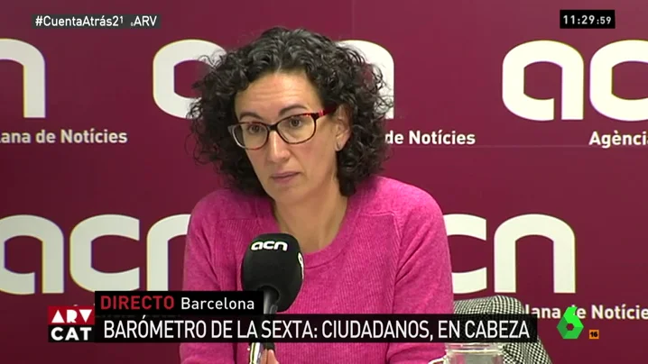 Marta Rovira en rueda de prensa