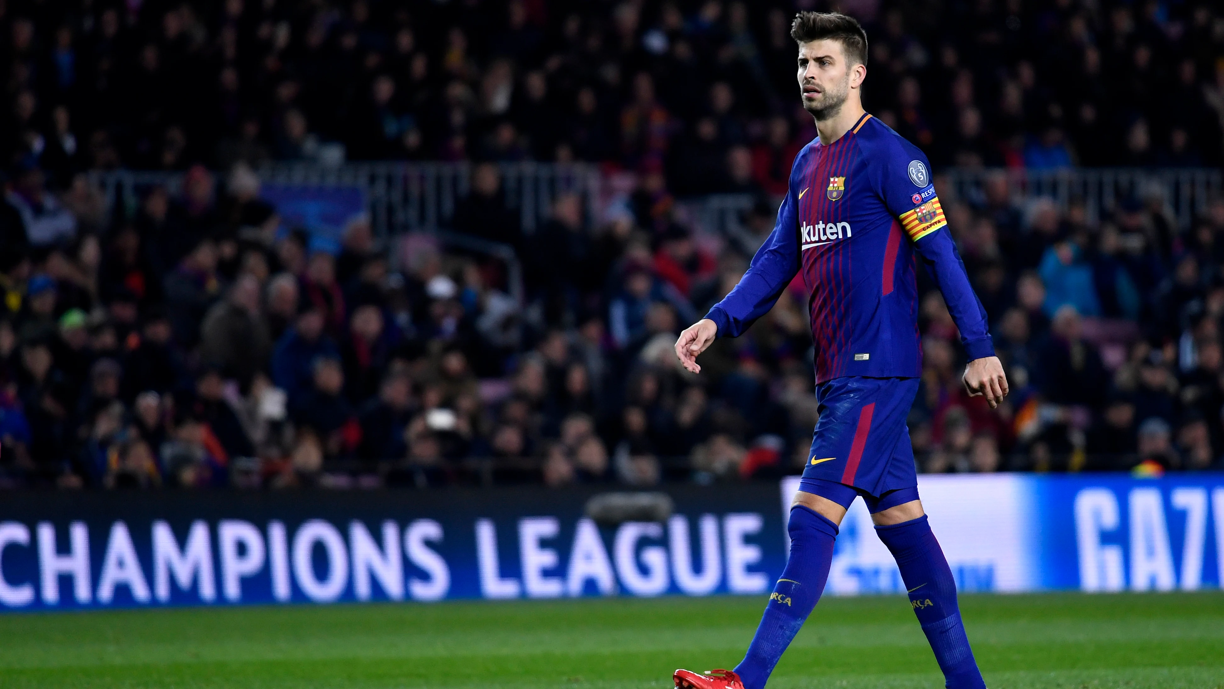 Gerard Piqu&eacute;, en un partido del Barcelona