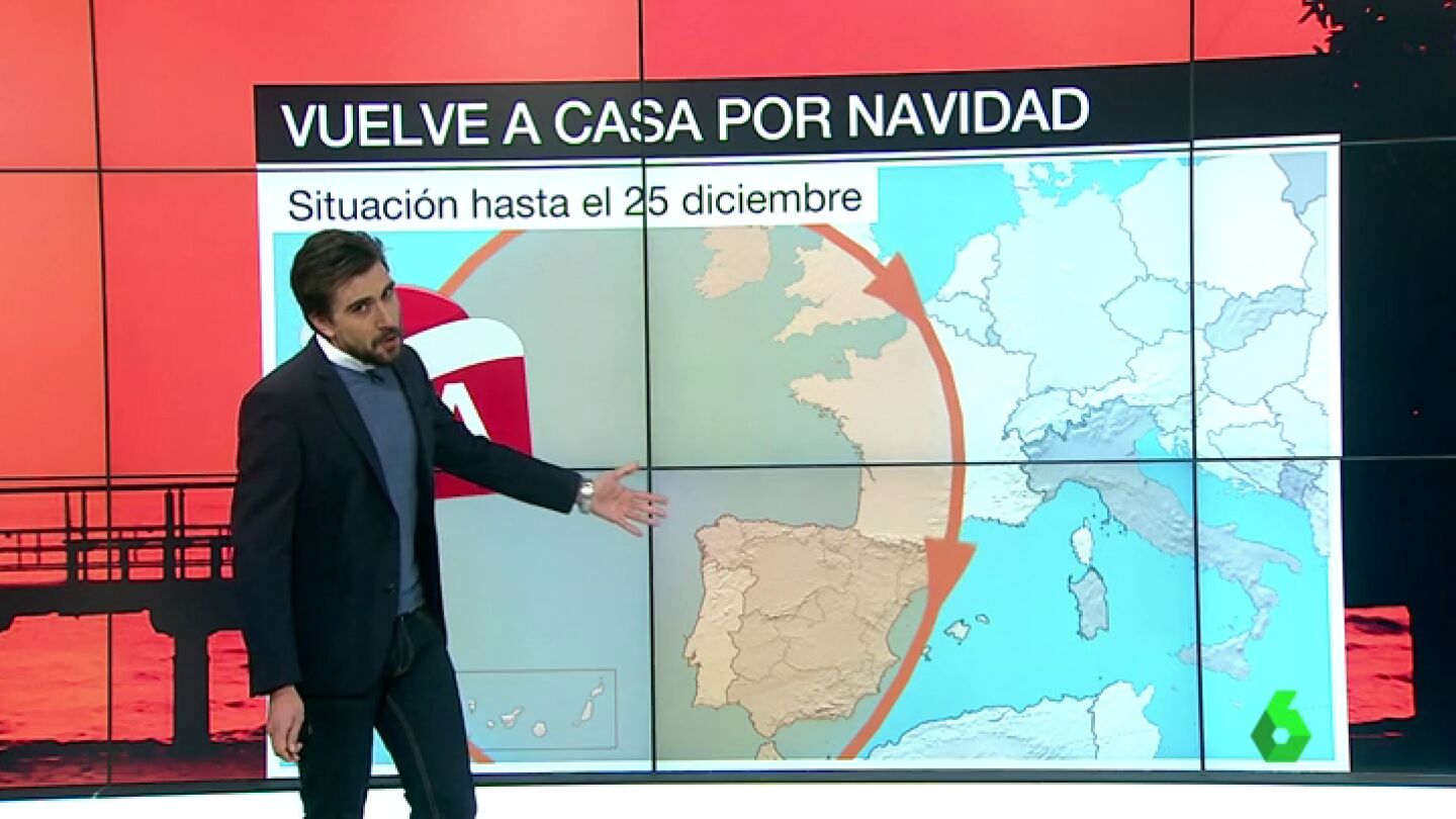 El anticicl&oacute;n vuelve a casa por Navidad y dejar&aacute; seca la pen&iacute;nsula al menos durante una semana