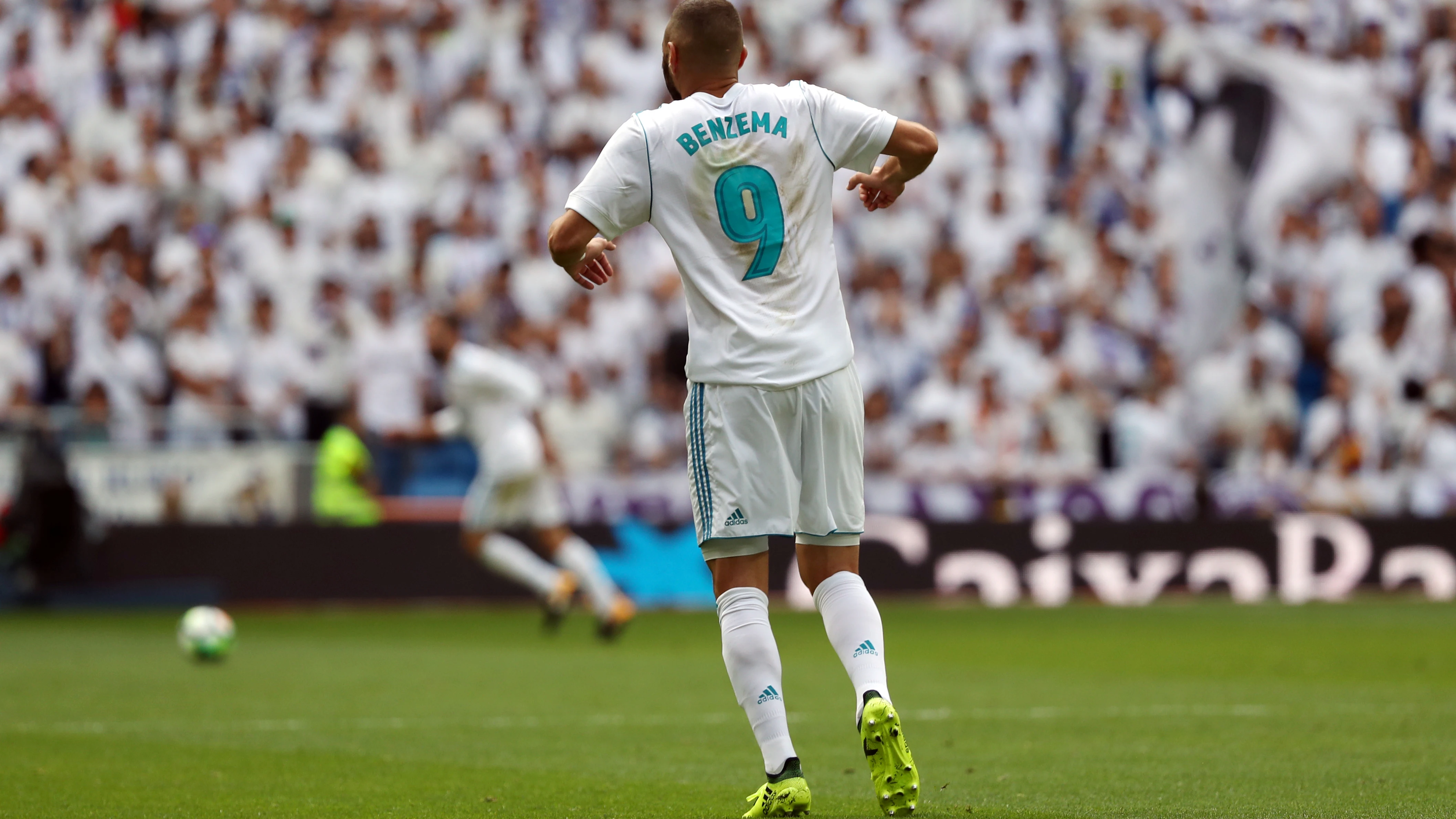 Benzema, durante un partido Benzema, durante un partido