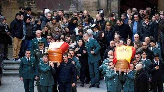 Un momento del funeral que se ha celebrado en la iglesia de Santa María de Alcañiz Un momento del funeral que se ha celebrado en la iglesia de Santa María de Alcañiz